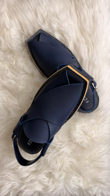 Midnight Navy Peshwari Chappal
