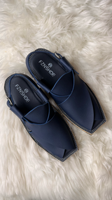 Midnight Navy Peshwari Chappal