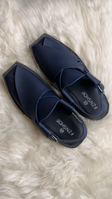 Midnight Navy Peshwari Chappal